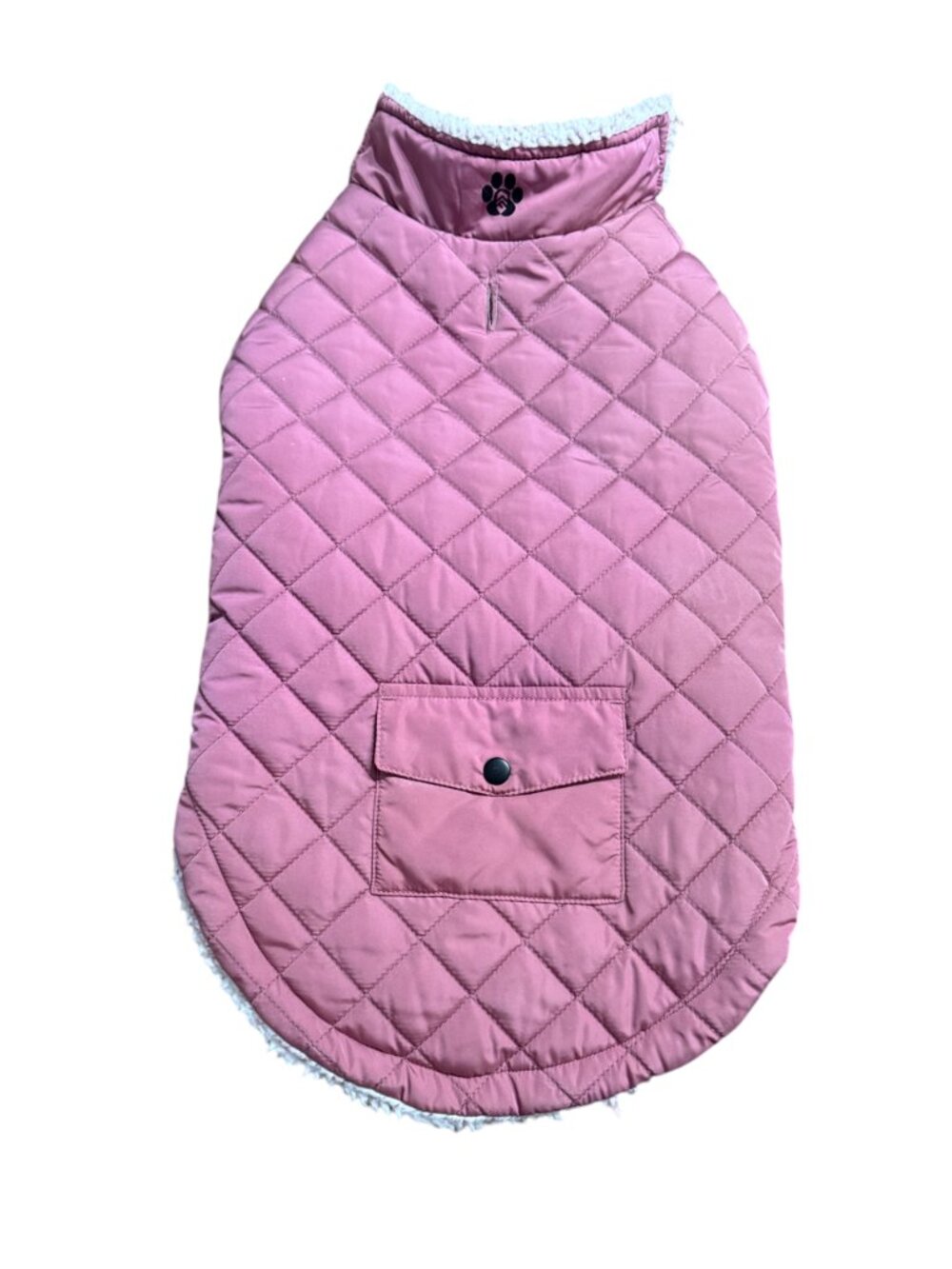 Medium Size Quilted Faux Fur Dog Jacket By Free Country